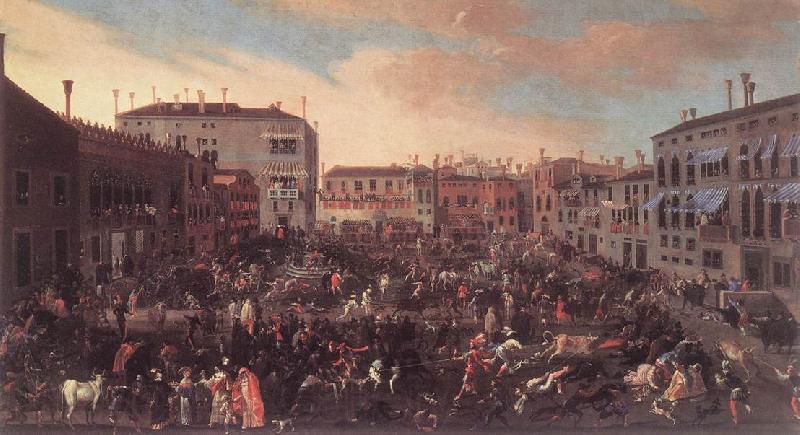 HEINTZ, Joseph the Younger The Bull Hunt in Campo San Polo af